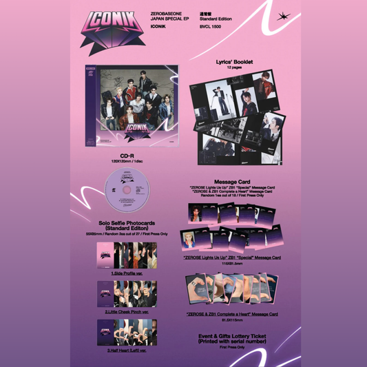ZEROBASEONE - ICONIK (JAPAN SPECIAL EP) (STANDARD EDITION)