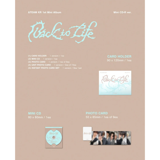 &TEAM - BACK TO LIFE (PHOTOCARD BOX) (MINI CD VER.)