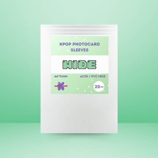 Wide photocard sleeves