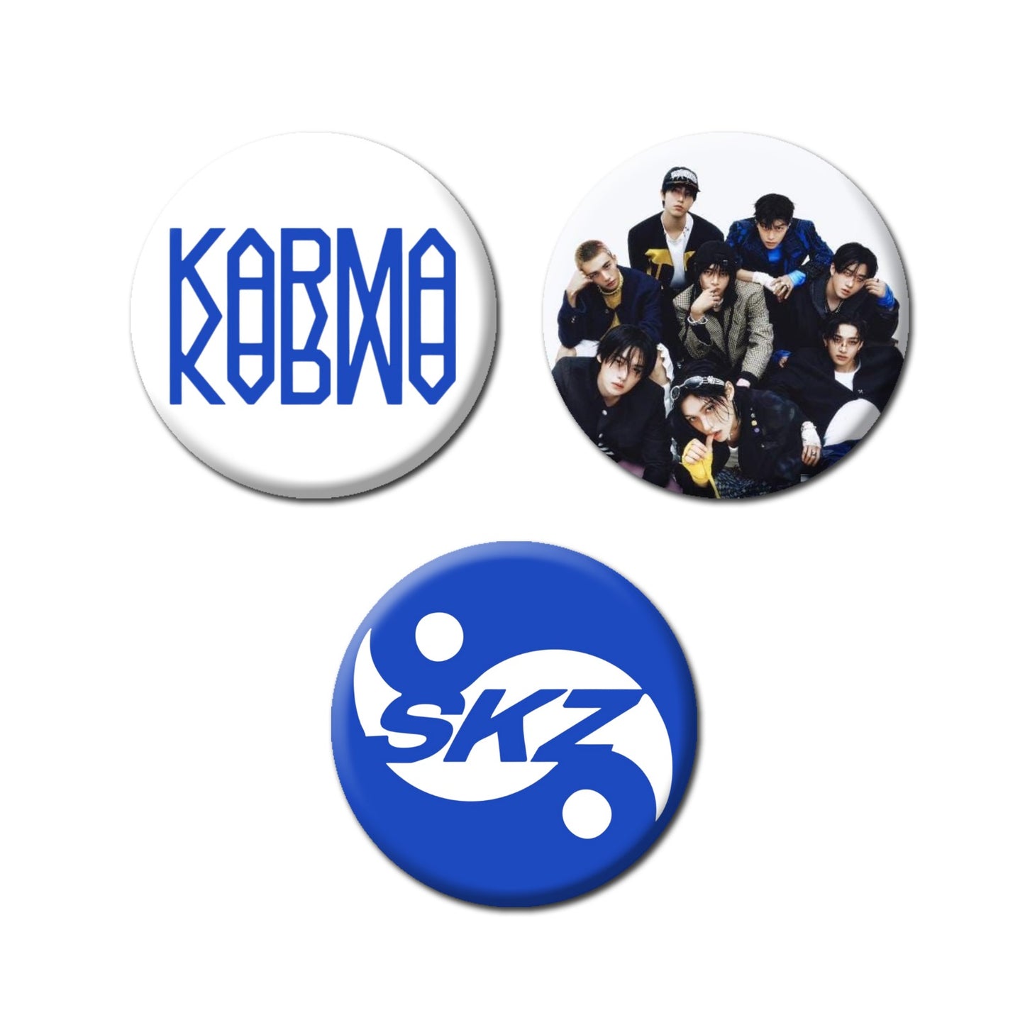 Stray Kids Karma set bedževa