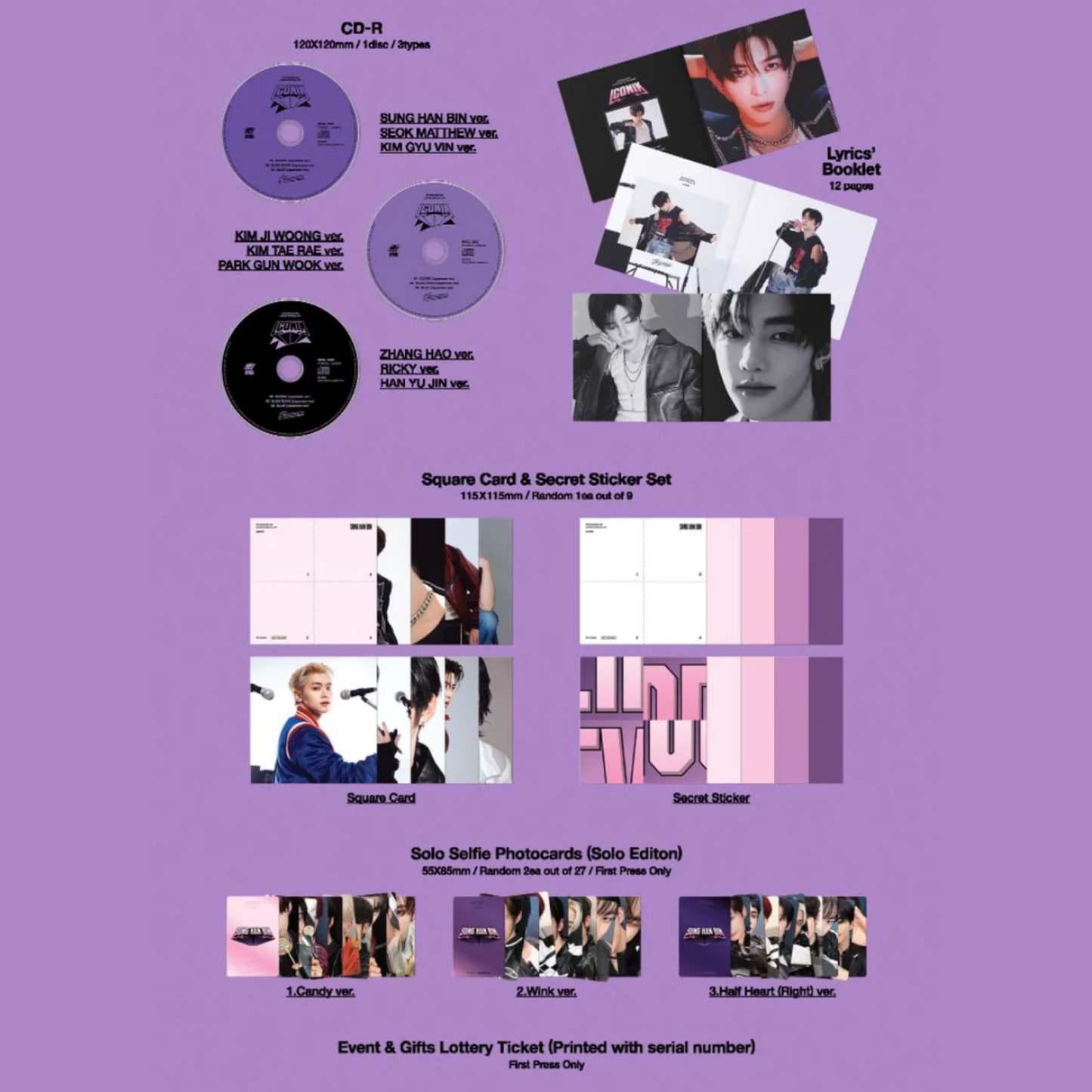 ZEROBASEONE - ICONIK (JAPAN SPECIAL EP) (LIMITED SOLO EDITION)