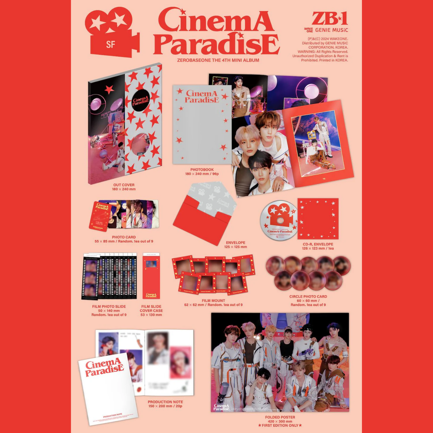 ZEROBASEONE - CINEMA PARADISE (THE 4TH MINI ALBUM)