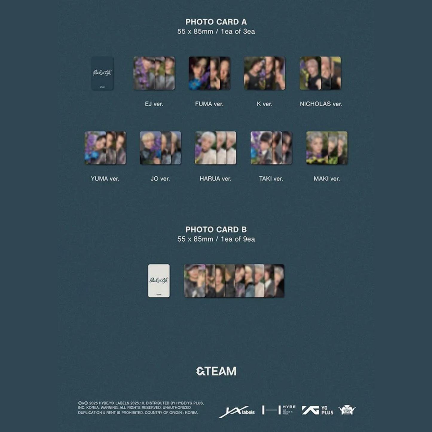 &TEAM - BACK TO LIFE (1ST KOREAN MINI ALBUM) (ROAR VER.)