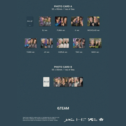 &TEAM - BACK TO LIFE (1ST KOREAN MINI ALBUM) (ROAR VER.)