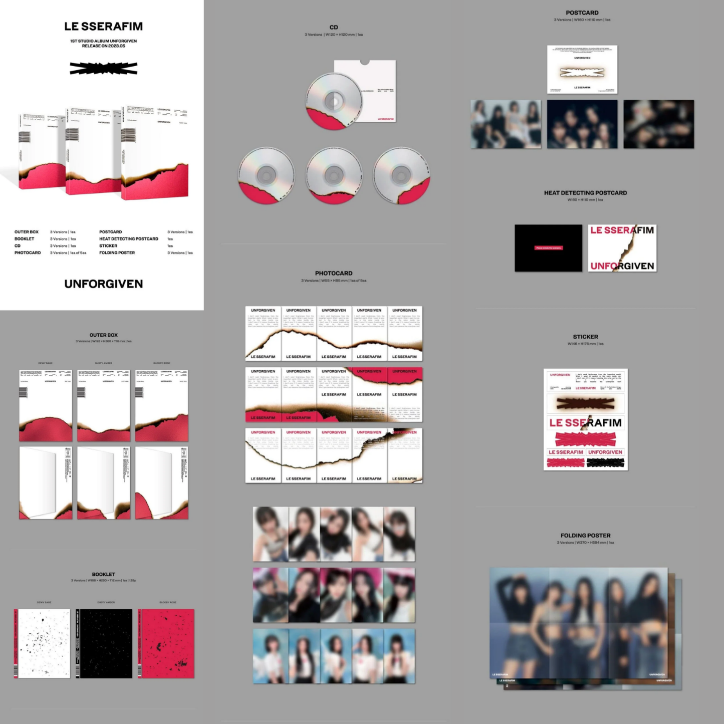 LE SSERAFIM - UNFORGIVEN (1st Studio Album)