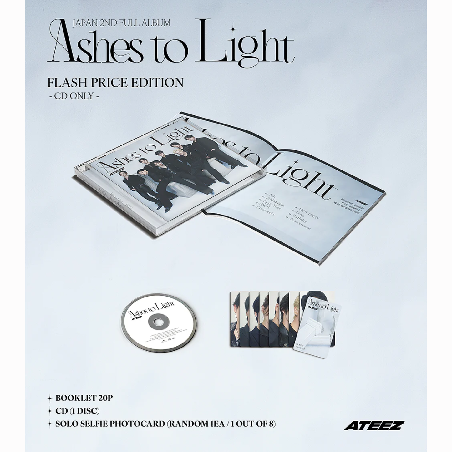 ATEEZ - ASHES TO LIGHT (JAPAN 2ND FULL ALBUM)