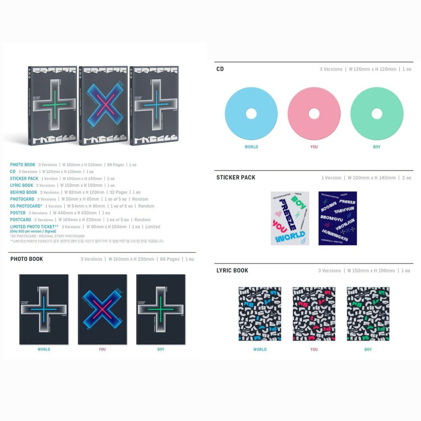 TOMORROW X TOGETHER (TxT) - The Chaos Chapter : Freeze