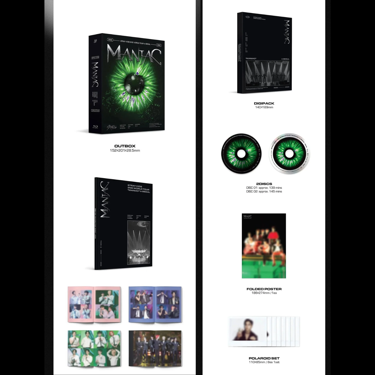 STRAY KIDS - 2ND WORLD TOUR "MANIAC IN SEOUL" BLU-RAY