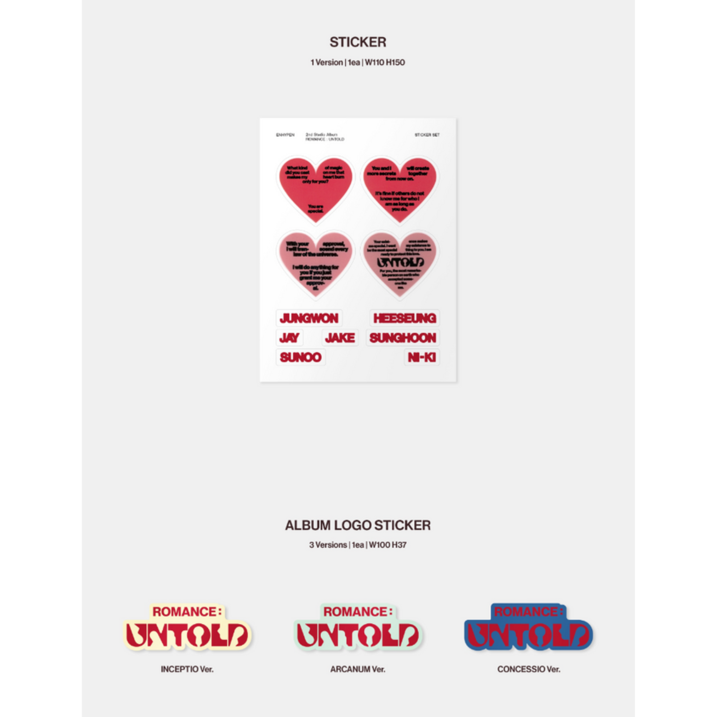 ENHYPEN - ROMANCE : UNTOLD (2ND STUDIO ALBUM)