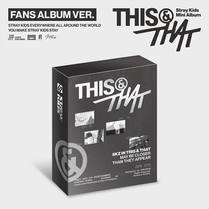 STRAY KIDS - THIS & THAT (FANS ALBUM VER.)
