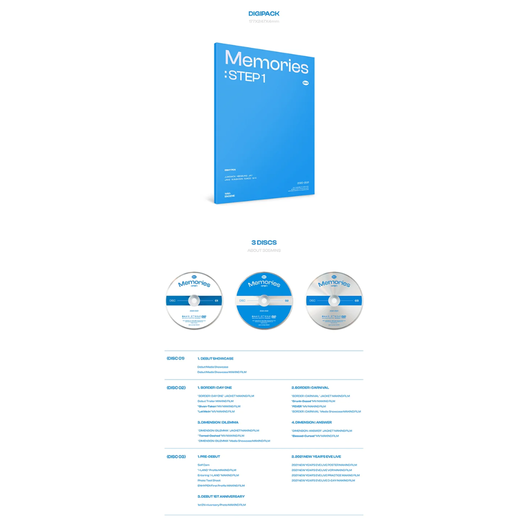 ENHYPEN MEMORIES : STEP 1 DVD