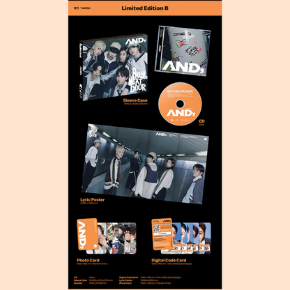 BOYNEXTDOOR – And, (Limited Edition) [1st Japan Single Album]