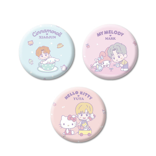NCT x Sanrio set bedževa