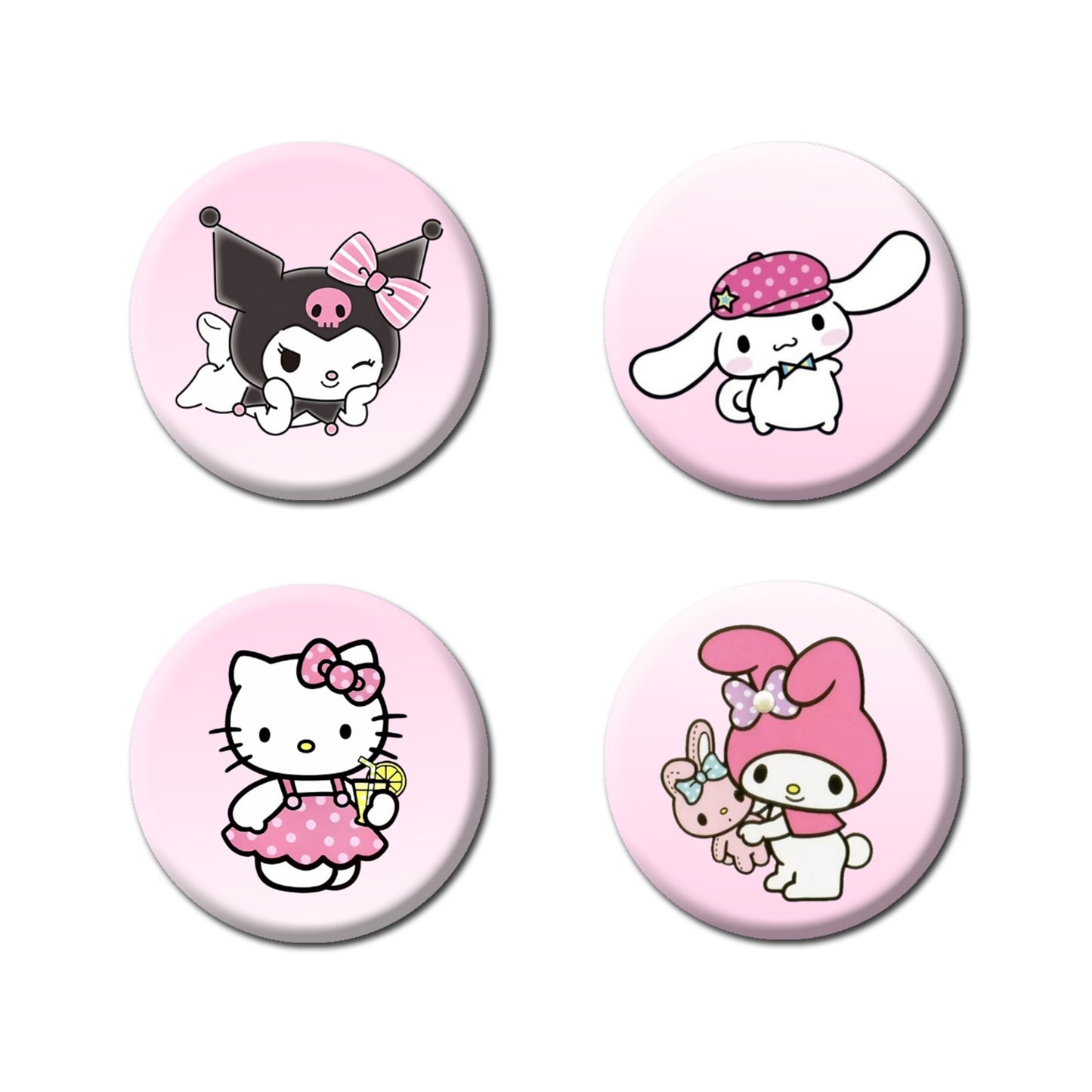 Sanrio set bedževa