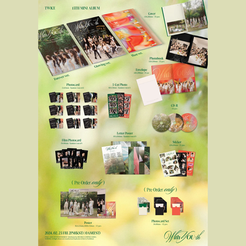 TWICE - WITH YOU-TH (Blast ver.) + GRATIS POB PHOTOCARD SET